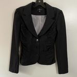 Iz Byer Ruched Button Front Blazer Photo 0