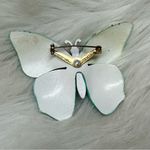 Vintage Green and Blue Butterfly Brooch Made in Germany Photo 1