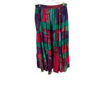 BFA Cassics Size M Patchwork Retro Maxi Skirt With Elastic Waistband Green Size M Photo 3