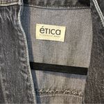 ÉTICA Liv Asymmetric Denim Black Jumpsuit | S Photo 4