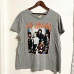 Junk Food Womens Tee T Shirt Gray Def Leopard Band 100% Cotton Size XXL Photo 0