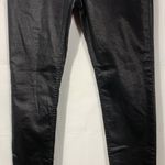 H&M Black Shiny Super Stretch Skinny Pants Jeggings Leggings Size 8 Photo 3