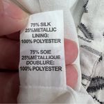 Ramy Brook  Womens Renly Black Silk Metallic Mini Tiered Skirt Photo 7