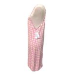 BP  Women Multicolor Pink Green Plaid Sleeveless Midi Tank Dress Size Large Photo 2