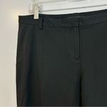 Theory  Coated Black Trouser Dress Pants w/ Zipper Ankles Size 10 Photo 2