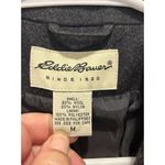 Eddie Bauer Vintage  Charcoal Gray Wool Flannel Blazer Jacket  Womens Size Medium Photo 7