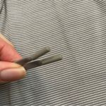 Athleta  Skort Shorts Midtown Athletic Exercise Golf Striped Pockets Grey White Photo 3