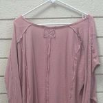 Free People  We the Free Pink Thermal Top size M Photo 5