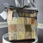 Giani Bernini  Brown and Gold Shoulder Bag Photo 0
