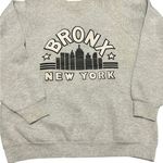 Fruit of the Loom  vintage grey Bronx sweatshirt single stitch size large Photo 0