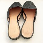 Kate Spade Size 8.5 Black Glitter Slip on Mules Almond Toe Photo 4
