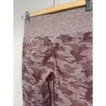 Gymshark Camo Adapt Seamless High Rise Leggings Gym Workout Sz S Burgundy Yoga Photo 3