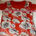 Tory Burch Pima Cotton Flower Print T Tee Shirt S Photo 2