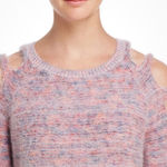 Ban Jara Women’s Lipstick Pink Cold Shoulder Sweater Pullover Small New with Tags Photo 2