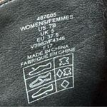 Lands' End Ankle Boot Women's Size 7 B Tobacco Brown Suede Leather Gold Buckle Photo 8