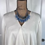 White House | Black Market WHBM Blue Beaded Statement Necklace Photo 1