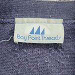 Vintage Bay Point Threads Nautical Button Down Sweater Navy Large Blue Photo 1