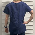 Navy Blue Scrub Top Photo 1