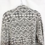 Lucky Brand  Plus Size 2X Cardigan‎ Aztec Print Grey White Boho Jacket 942 Photo 8