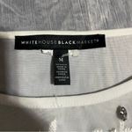 White House | Black Market Elegant White Sheer Top; Medium Women’s Photo 1