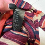 KAVU  Multicolored Ribbed Long Sleeve Shirt W/ Crossed Detail In The Back Size M Photo 1