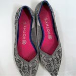 Rothy’s Ballet Flats The Point Stone Snake Grey Sz 8 362 Gray Photo 7