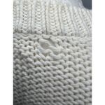 Lucky Brand  Cream Open Knit Cold Shoulder Sweater Size Small Photo 8