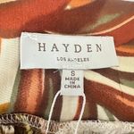 Hayden Los Angeles Puff Sleeve Mini Dress Small Botanical Tropical Flowy Floral Photo 6