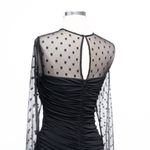Halston. Hilary Dress in Jersey Mesh. Black Size 2 Photo 9