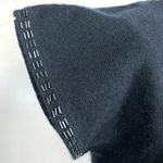 Ellen Tracy Vintage Black Angora Sweater Short Sleeve Beaded Wool Blend Sweater Top Size S Photo 3