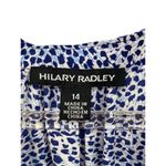 Hilary Radley Women's Tunic Sleeveless Blouson Dress Blue Cheetah Print Size 14 Photo 6