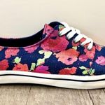 American Eagle Navy Floral Lace Up Shoes Sneakers 7 Photo 1
