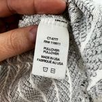 Anthropologie Amadi Gray Striped Mock Neck Knit Top Size M Photo 4