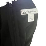 Bar III Black Yellow Green Floral Ruffle Straps Lined Maxi Dress Slit Large Photo 2