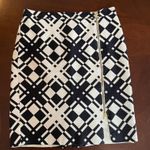 Talbots Lined Skirt 10 Petite Zip Abstract Business Casual Photo 0