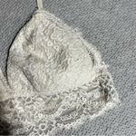 Aerie ⭐️  White Lace Triangle Bralette Size Small EUC Photo 1