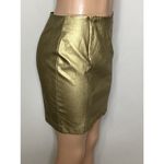 Anne Klein New. faux gold metallic mini skirt. 4/6 Photo 5