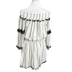 Tularosa  Jacqueline Tunic Mini Dress Ivory Striped Tribal Revolve Womens Size XS Photo 3