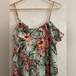 City Triangles women’s large spaghetti strap floral romper Photo 2