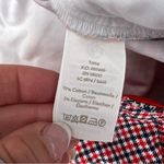 Boden red blue white houndstooth plaid ankle dress pants 10R Size 10 Photo 4