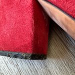 Kate Spade Suede Chunky Red Heels Photo 11