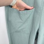 Source Unknown Floral Embroidered Jumpsuit Wide Leg Overalls Romper Sleeveless Casual Gardening Photo 5