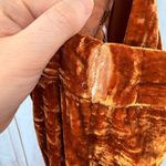 Free People Women’s 0 Say La Vie Velvet Flare Bell Bottom Wide Leg Cinaber Pants Photo 5