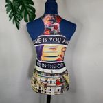 Blush Graphic Racerback Tank Top Photo 4