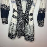 Loft  Chunky Open Knit Tie Waist Oversized Long Line Cardigan Sweater XS/S Photo 4