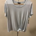 1. State  ribbed baby blue tee shirt NWT Photo 1