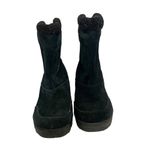 Sorel Women's Water Fall Black Suede Winter Boots Size 7 Photo 1