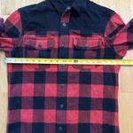 American Eagle AE Unisex Flannel Plaid Button-Down Long Sleeve Shacket Size S Photo 5
