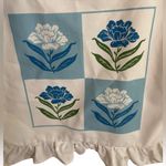 White Floral Tote Bag Eco Friendly Reusable Photo 2