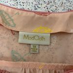 Modcloth  Umbrella Tank Top Sleeveless Flowy Blouse Peach Women’s Size 1X Photo 4
